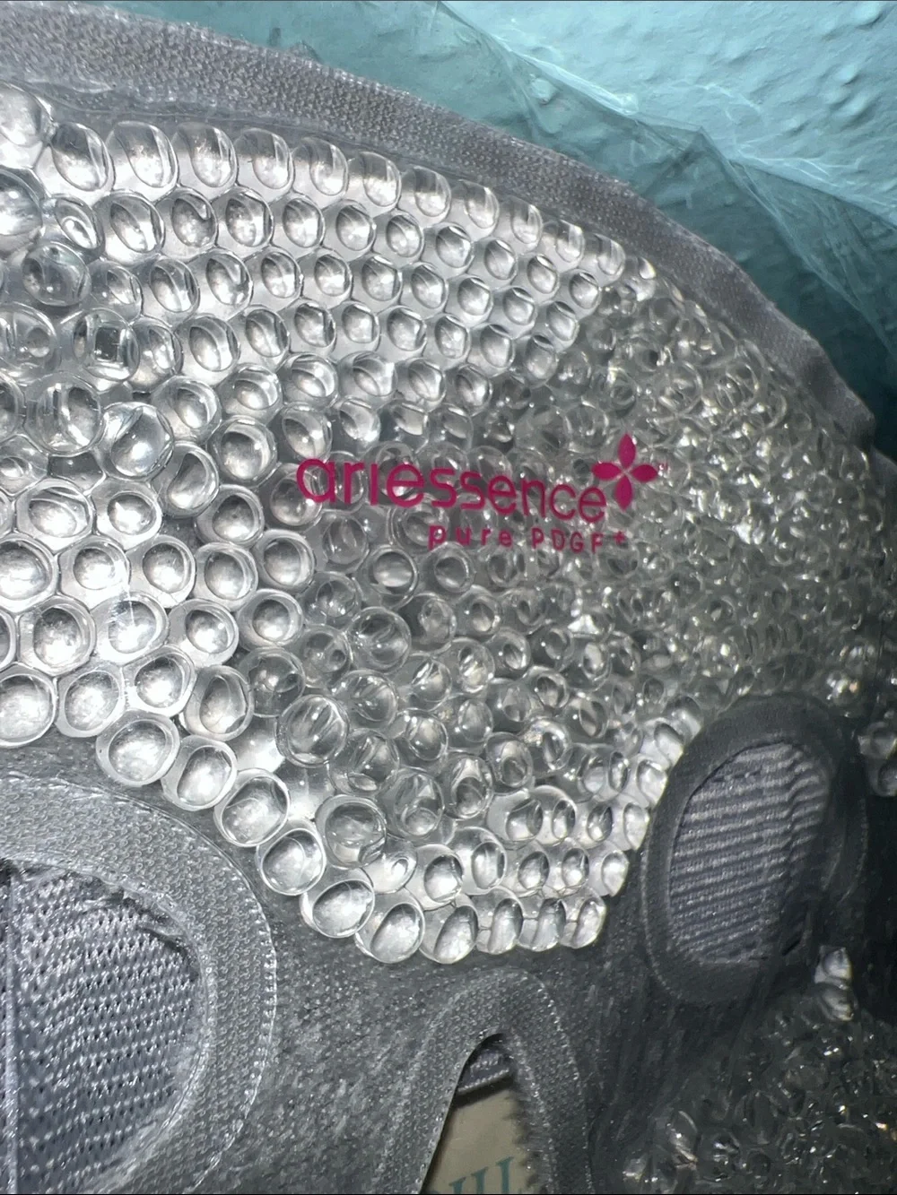Silver Cooling Gel Facial Mask with Crystal Beads - Women